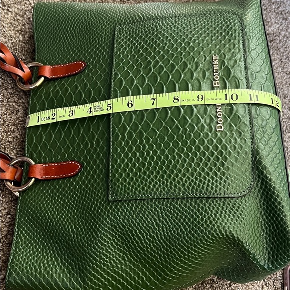 Dooney And Bourke Python Green Tote Bag - Picture 9 of 9